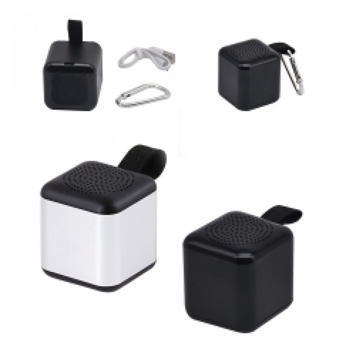 Karabinalı Alüminyum Logo Baskılı Promosyon Bluetooth Hoparlör